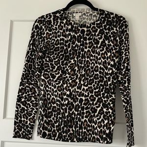 JCrew Cheetah Print Sweater XS